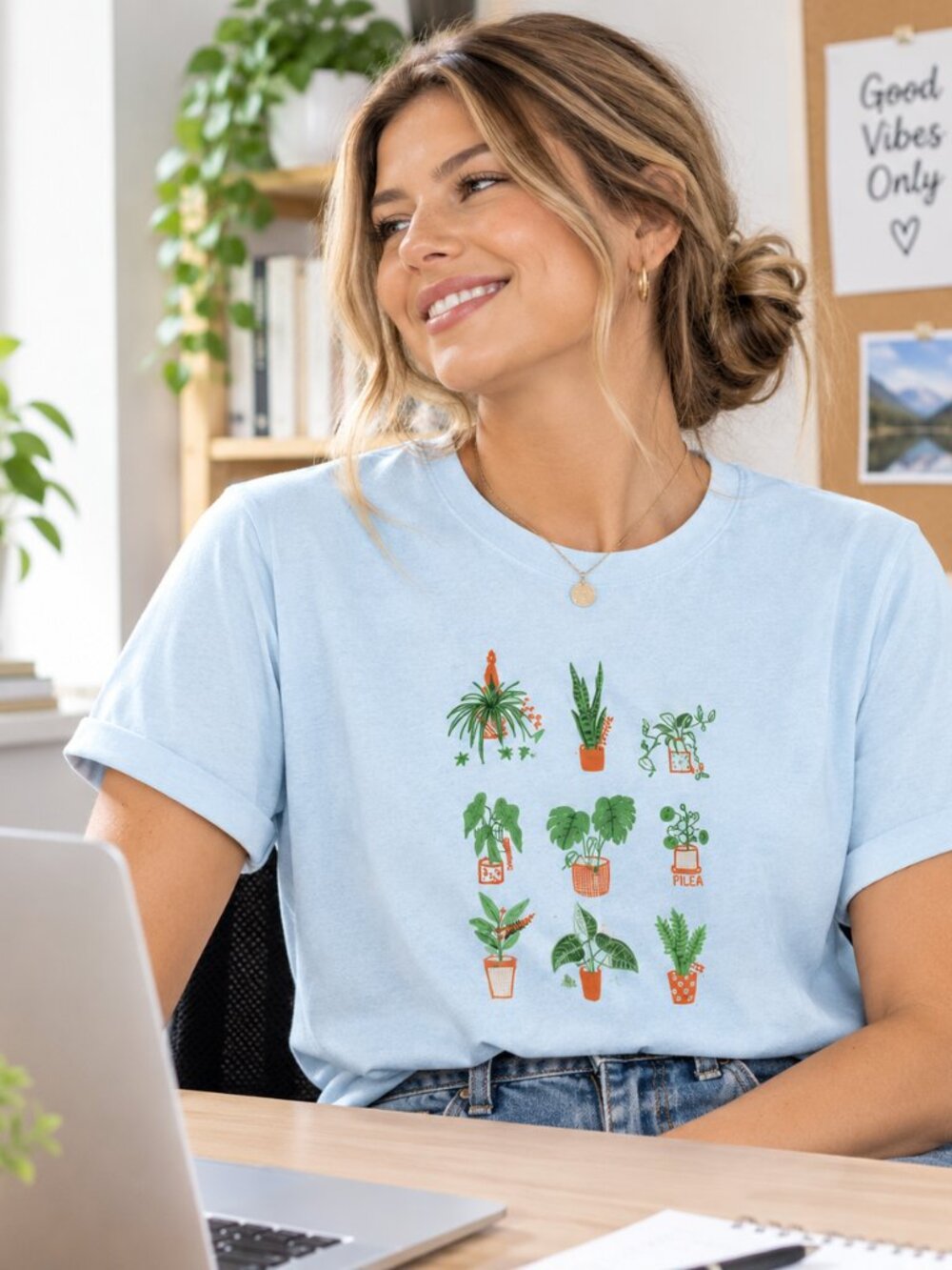 Plant T-Shirt Plant Lady Screen Printed T-Shirt Plant Lover Gift
